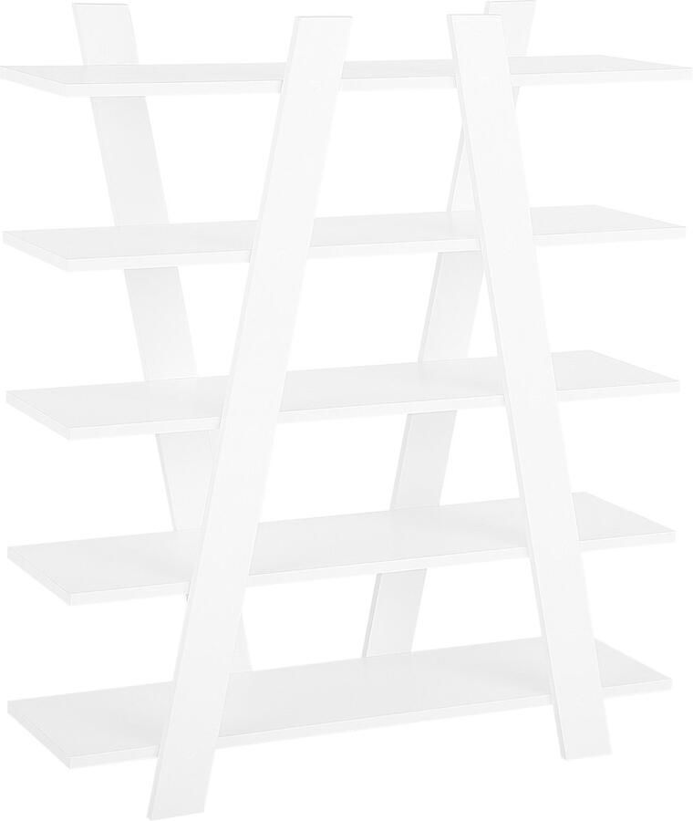 Beliani Boekenkast met 5 planken ESCALANTE 116 cm Wit