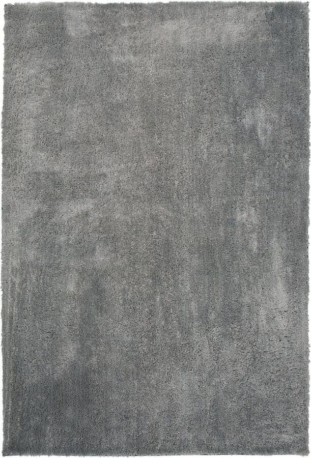 Beliani EVREN Shaggy vloerkleed Lichtgrijs 140 x 200 cm Polyester - Foto 2