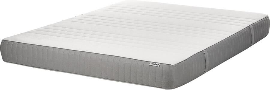 Beliani FANCY Traagschuimmatras medium Wit 160 x 200 cm Polyester
