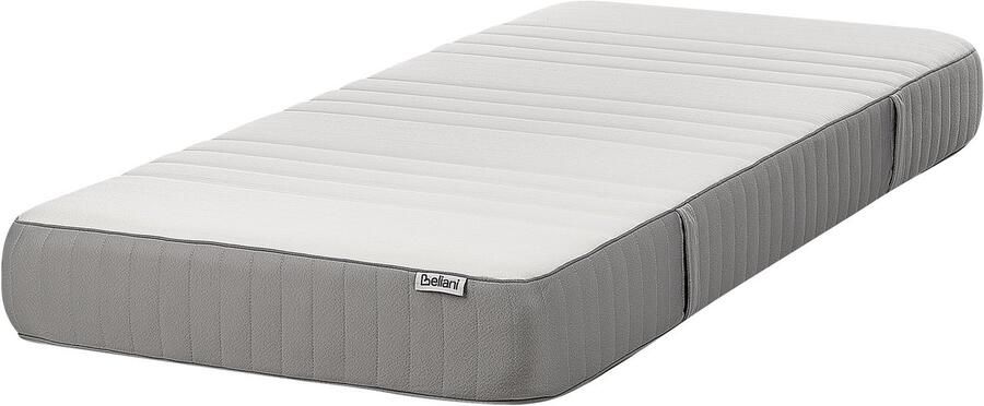 Beliani FANCY Traagschuimmatras medium Wit 90 x 200 cm Polyester