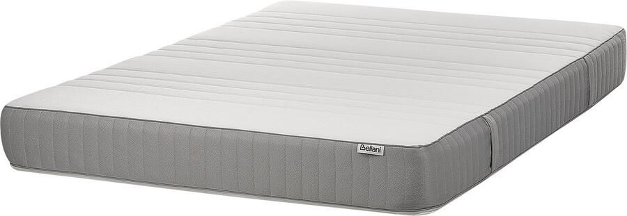 Beliani FANCY Traagschuimmatras stevig Wit 140 x 200 cm Polyester