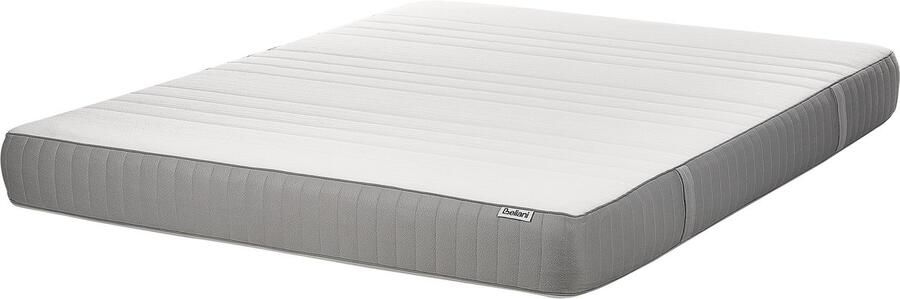 Beliani FANCY Traagschuimmatras stevig Wit 160 x 200 cm Polyester