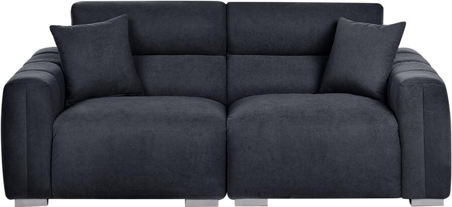 Beliani FAUSKAN Driezitsbank Zwart Polyester