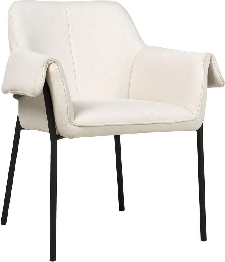 Beliani ARLA Fauteuil Lichtbeige Polyester