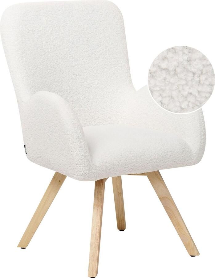 Beliani BJARN Fauteuil Wit Polyester