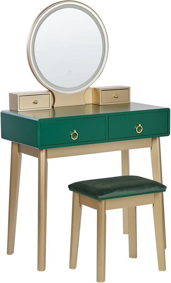 Beliani FEDRY Kaptafel Smaragdgroen MDF