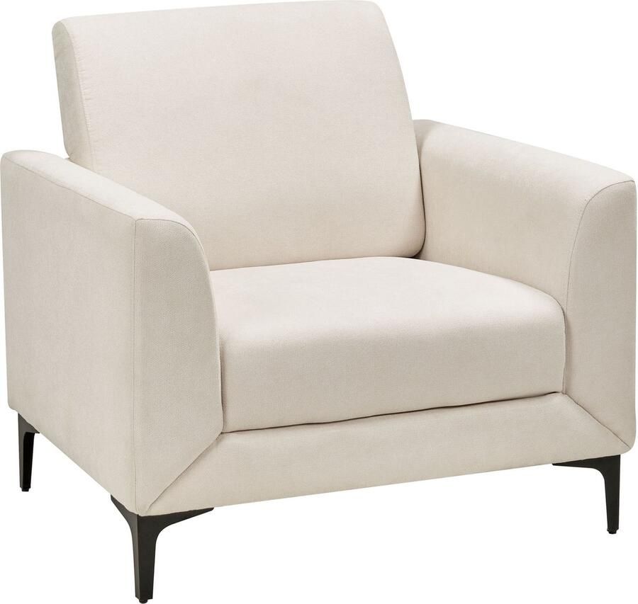 Beliani FENES Fauteuil-Beige-Polyester