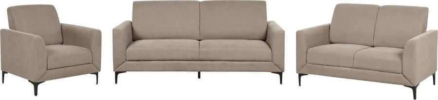 Beliani FENES Woonkamerset Taupe Polyester