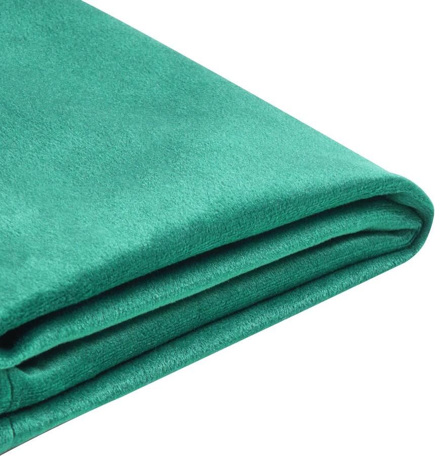 Beliani FITOU Bekleding bed Donkergroen 90 x 200 cm Fluweel
