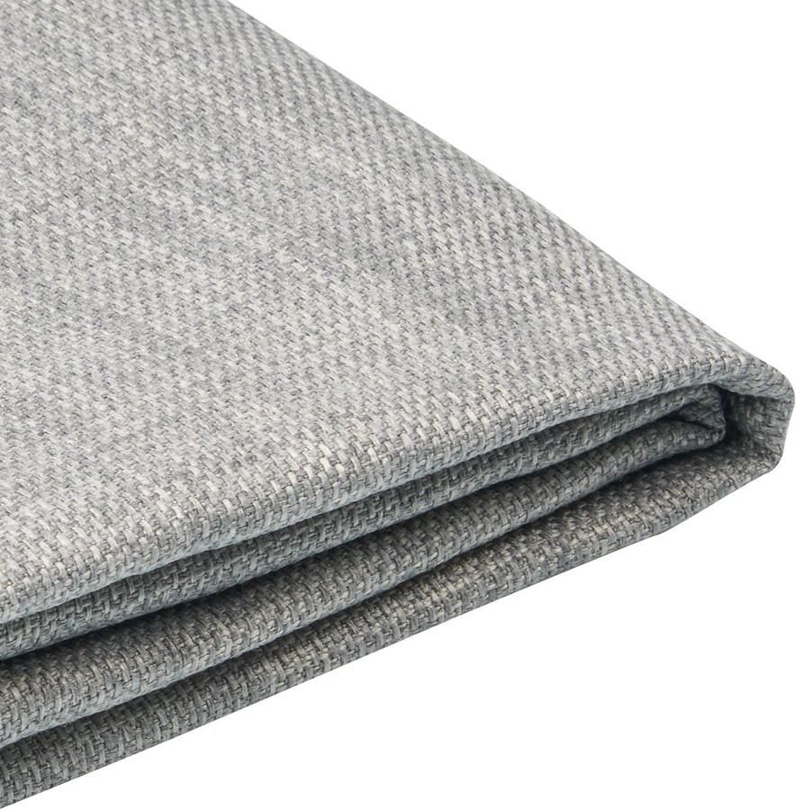 Beliani FITOU Bekleding bed Lichtgrijs 90 x 200 cm Polyester