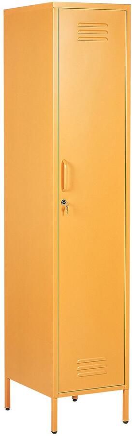 Beliani Kantoorkast FROME Metaal Geel