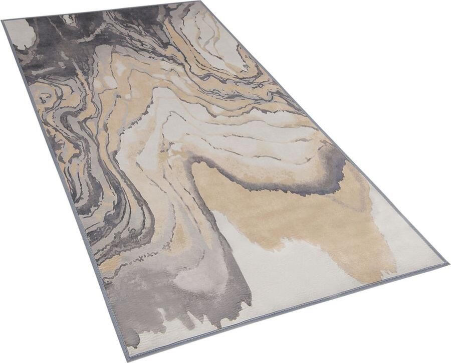 Beliani GEBZE Laagpolig vloerkleed Multicolor 80 x 150 cm Polyester - Foto 2