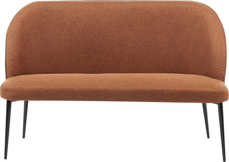 Beliani Gestoffeerde bank OSBY Stof Bruin 2-zitter