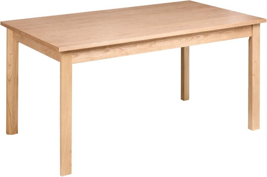 Beliani GISELA Eettafel Licht eikenhout 160 x 90 cm MDF