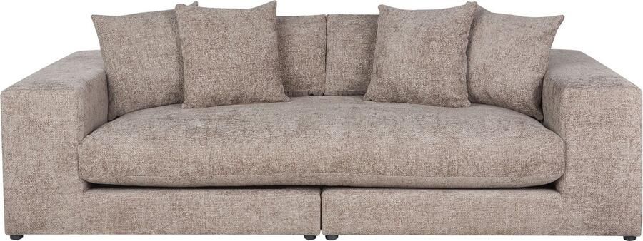 Beliani GLORVIKA Driezitsbank Bruin Polyester