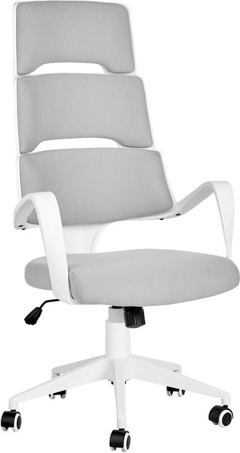 Beliani GRANDIOSE Bureaustoel Grijs Polyester