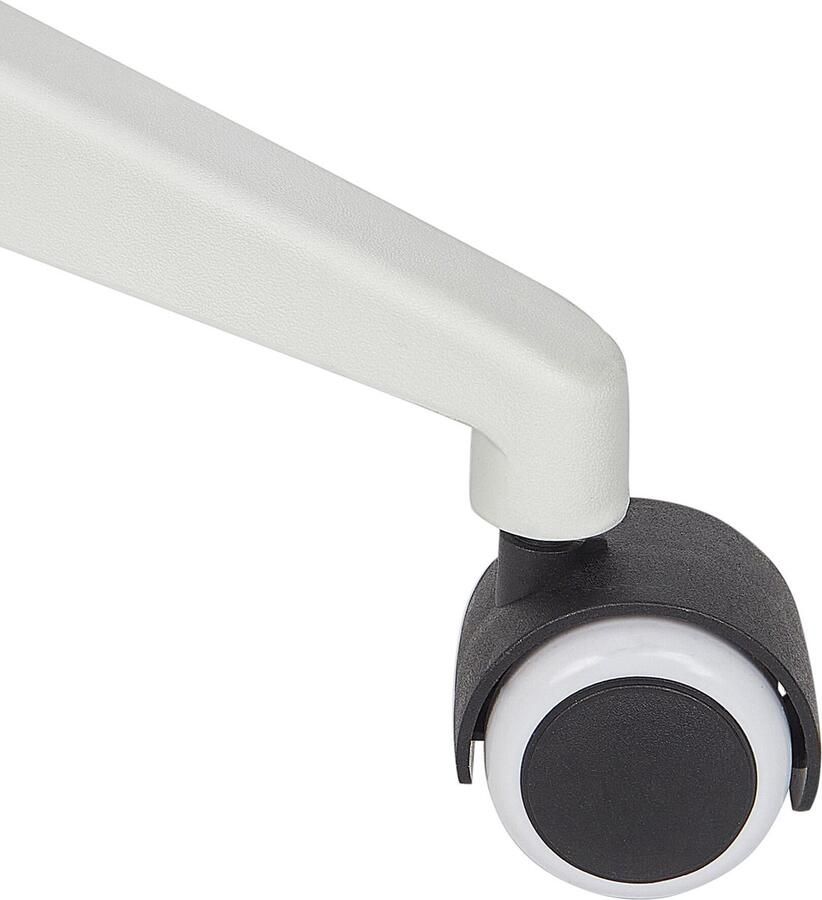 Beliani GRANDIOSE Bureaustoel Wit Bruin Polyester - Foto 2