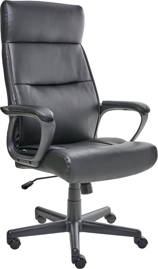 Beliani GURU Bureaustoel Zwart Kunstleer
