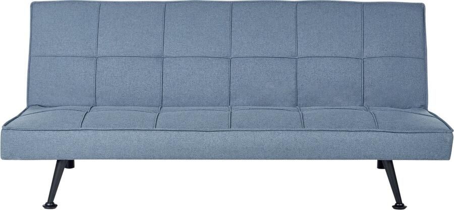 Beliani HASLE Slaapbank 3-zits Blauw Polyester