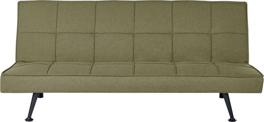 Beliani HASLE Slaapbank 3-zits Olijfgroen Polyester