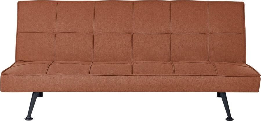 Beliani HASLE Slaapbank Goudbruin Polyester