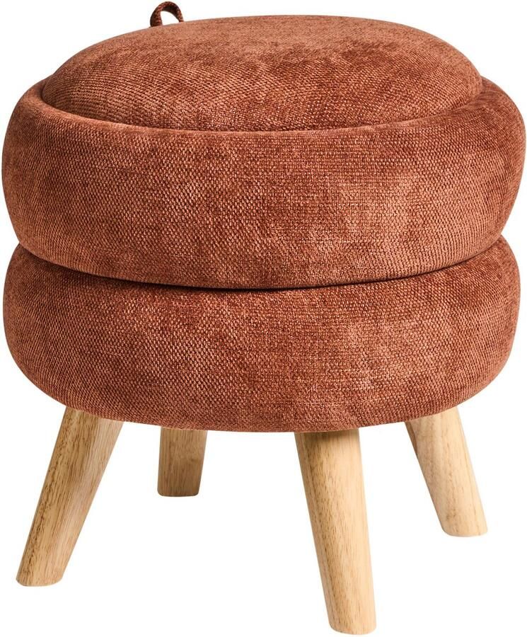 Beliani HAWLEY Poef Goudbruin Chenille