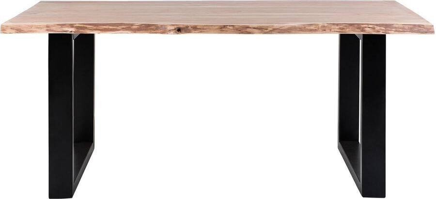 Beliani HEBY Eettafel Lichte houtkleur 94 x 180 cm Acaciahout - Foto 2
