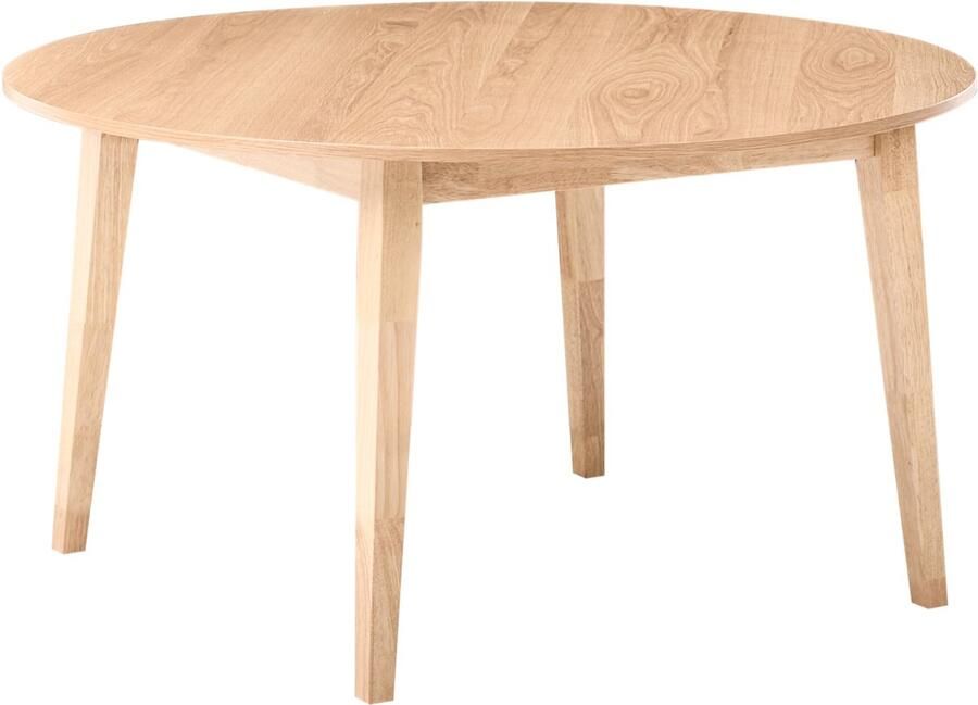 Beliani HUNTLEY Eettafel Lichtbruin 140 cm MDF