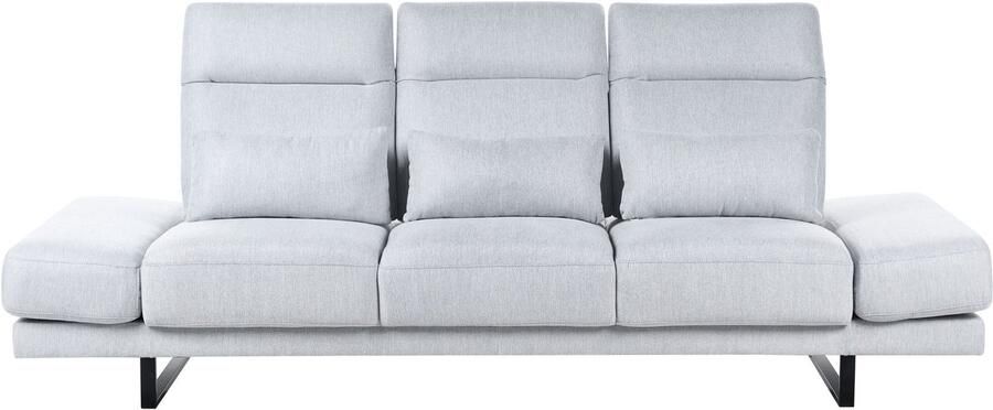 Beliani IKAST- Driezitsbank Lichtgrijs Polyester