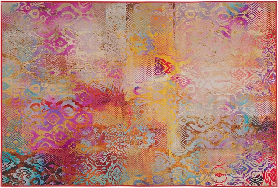 Beliani -ISPARTA-Laagpolig vloerkleed-Multicolor-140 x 200 cm-Polyester - Foto 2