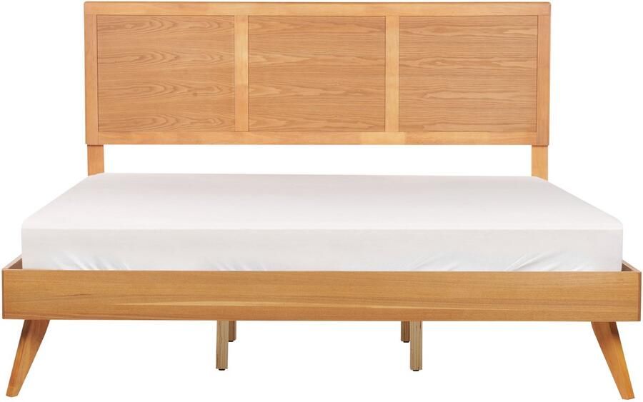 Beliani ISTRES Tweepersoonsbed Lichthout 180 x 200 cm MDF