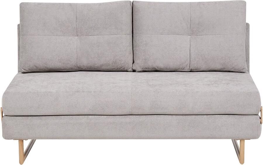 Beliani JERSLEV 3-zits slaapbank Grijs Stof