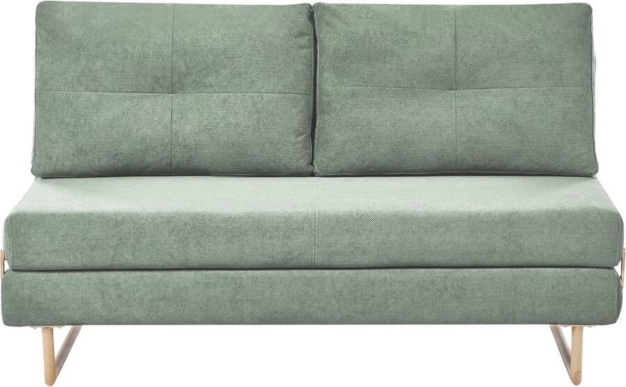 Beliani JERSLEV 3-zits slaapbank Lichtgroen Stof