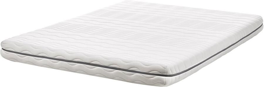 Beliani JOLLY Traagschuimmatras Wit 160 x 200 cm Traagschuim