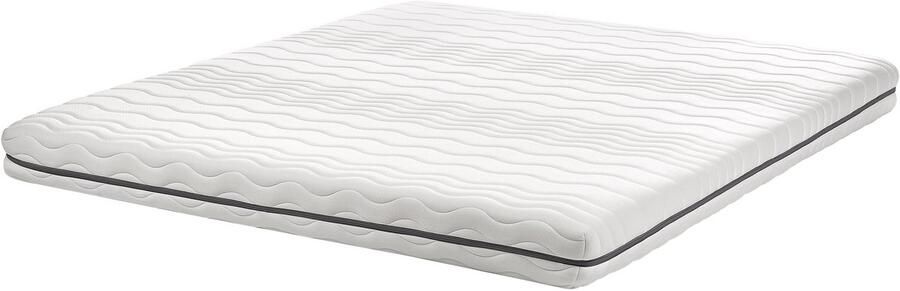 Beliani JOLLY Traagschuimmatras Wit 180 x 200 cm Traagschuim
