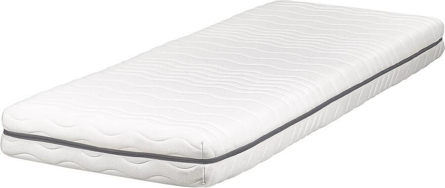 Beliani JOLLY Traagschuimmatras Wit 80 x 200 cm Traagschuim