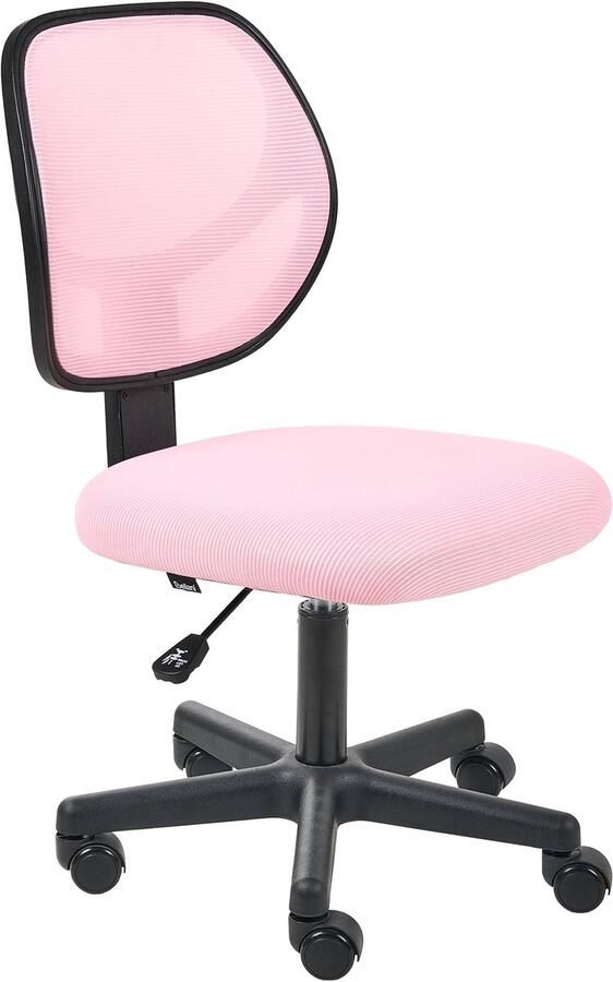 Beliani JOYFUL Bureaustoel Pastelroze Mesh