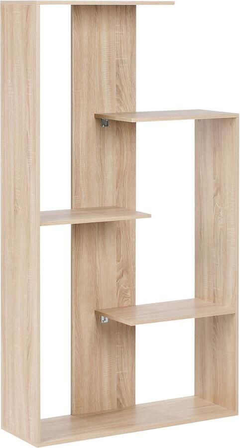 Beliani KAHNTAH Boekenkast Lichtbruin Spaanplaat