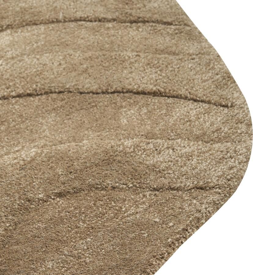 Beliani KASBO Vloerkleed Olijfgroen 160 x 160 cm Viscose