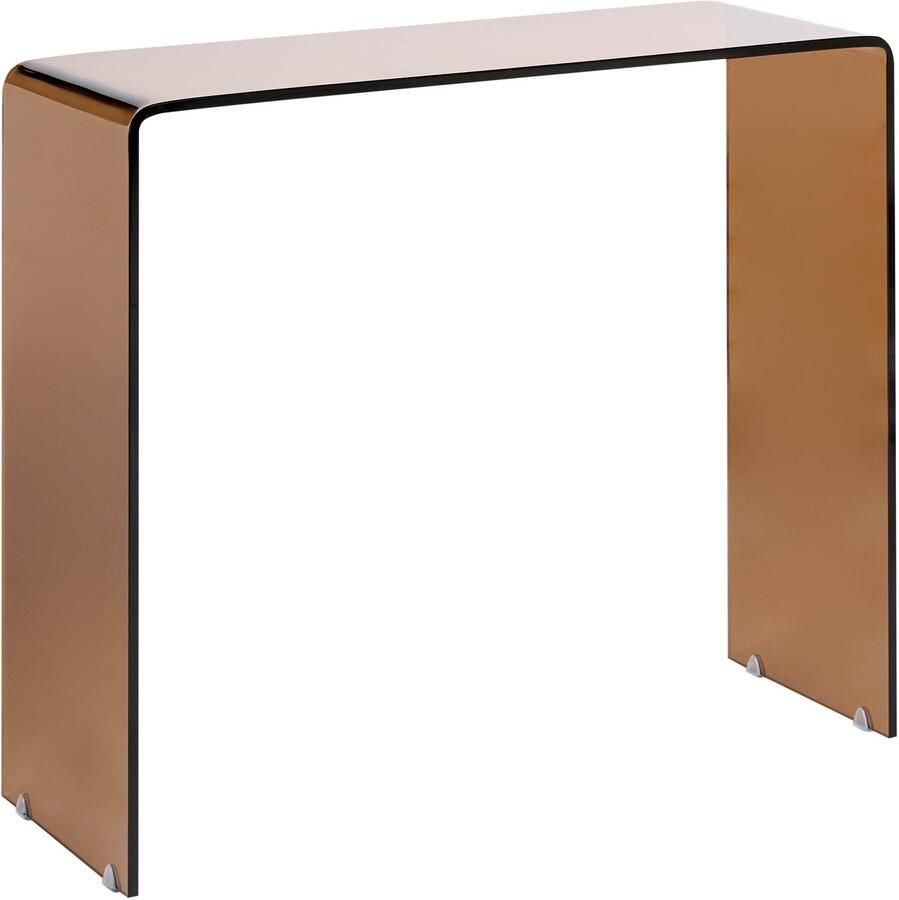 Beliani KENDALL Sidetable Bruin Veiligheidsglas