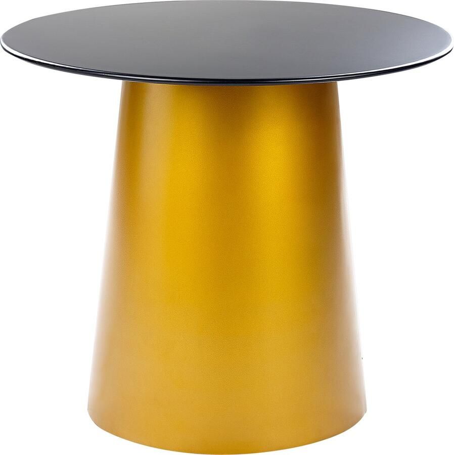 Beliani KERANG Bijzettafel Zwart IJzer