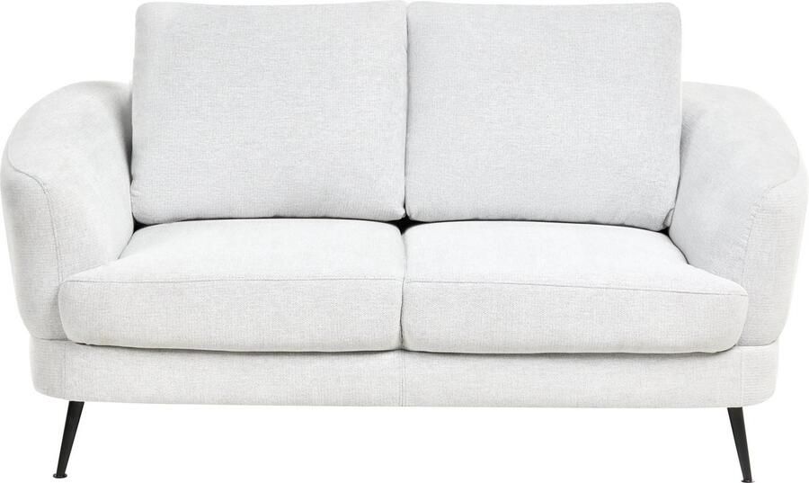 Beliani KJAER Tweezitsbank Gebroken wit Polyester