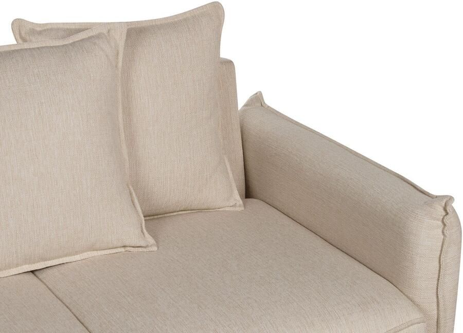 Beliani KRAMA Slaapbank Beige Polyester - Foto 2