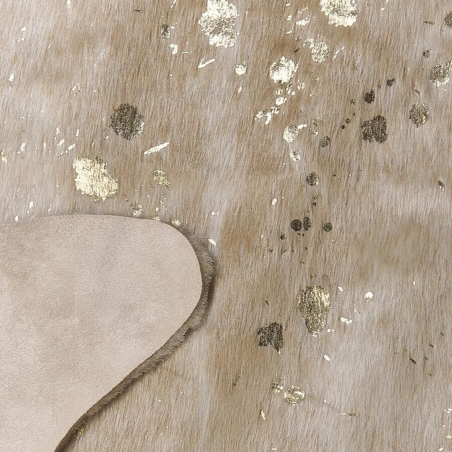 Beliani -BOGONG -Kunstleer vloerkleed-Lichtbeige-150 x 200 cm-Polyester - Foto 2