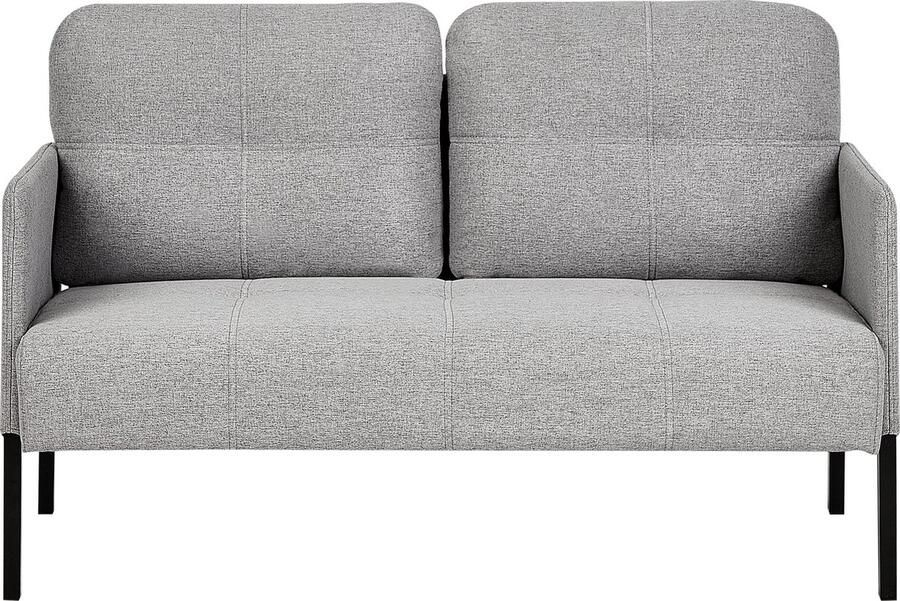 Beliani LAHTI Tweezitsbank-Grijs-Polyester