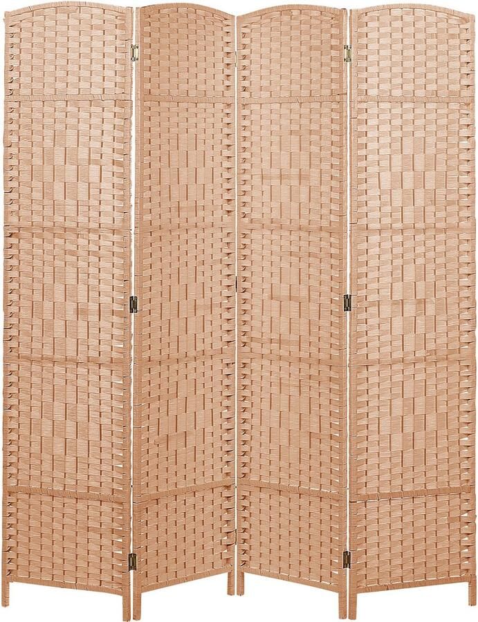 Beliani LAPPAGO Kamerscherm Naturel Papier