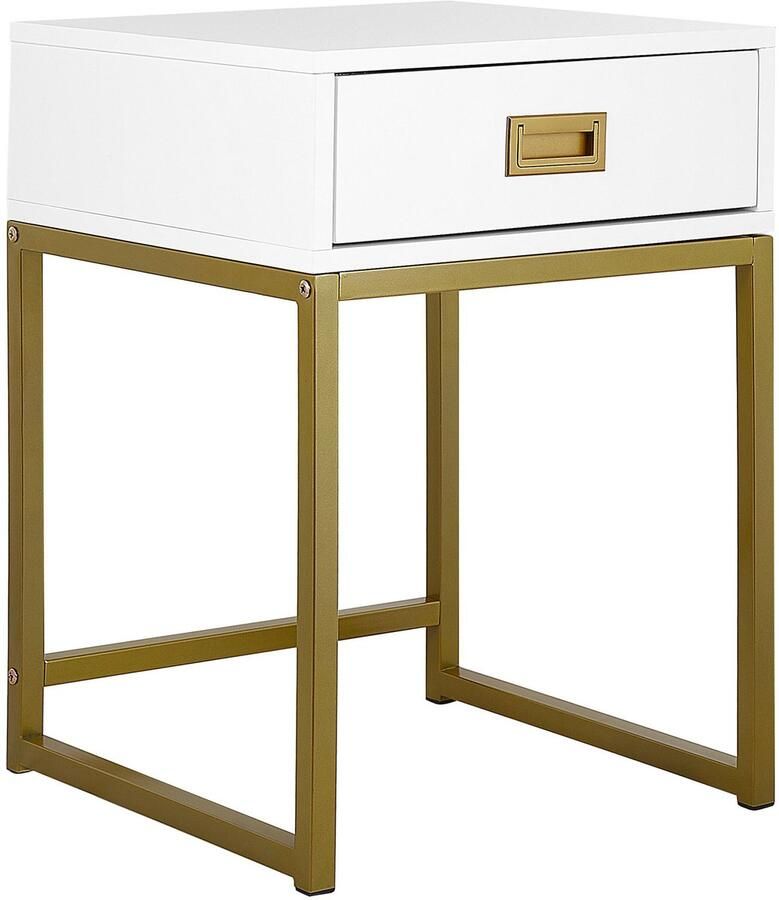 Beliani LARGO Bijzettafel MDF 40 x 40 cm