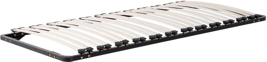 Beliani BASIC Lattenbodem Zwart 90 x 200 cm Staal - Foto 2