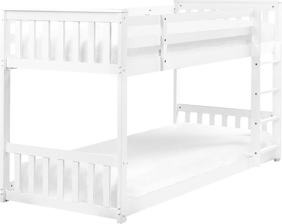 Beliani Hoogslaper Hout LAZER 90 x 200 cm Wit