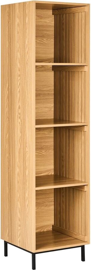 Beliani LEANDRO Opbergkast 4 planken Lichtbruin MDF